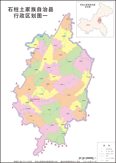 石柱土家族自治縣地圖
