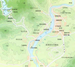 從化溫泉風景區(qū)導游圖