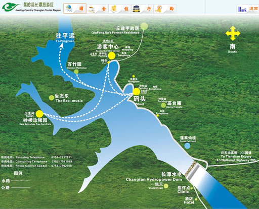 長潭旅游度假區(qū)導游圖
