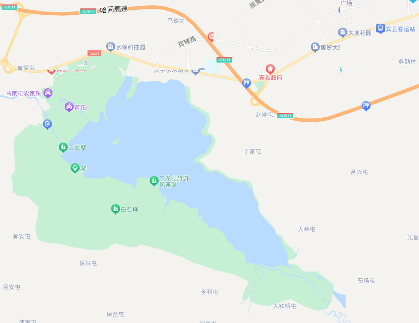 二龍山旅游風(fēng)景區(qū)導(dǎo)游圖