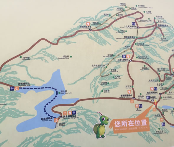 龜峰風(fēng)景名勝區(qū)導(dǎo)游圖