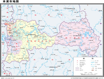 本溪市地圖