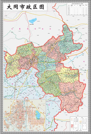 大同市地圖
