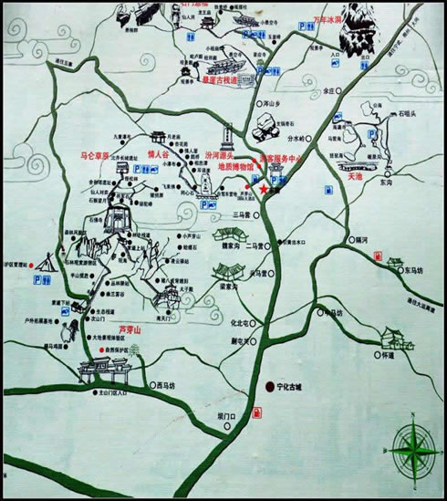 蘆芽山景區(qū)導(dǎo)覽圖