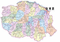 白河縣行政區(qū)劃圖